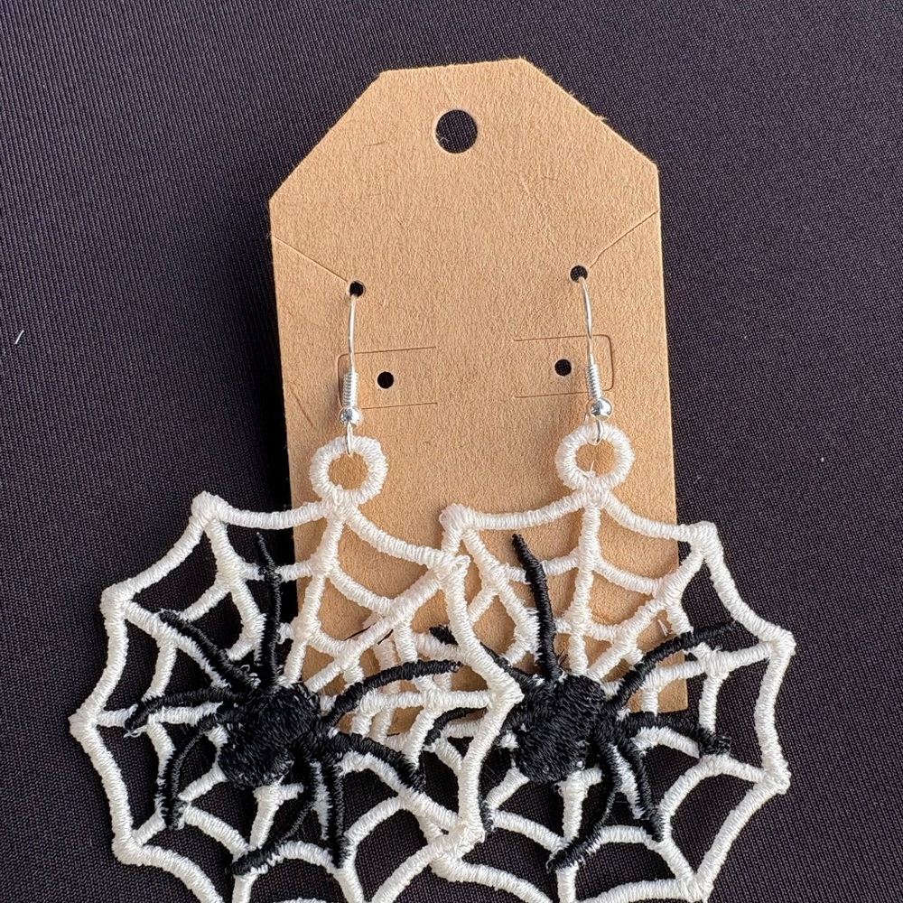Spider Web Earrings